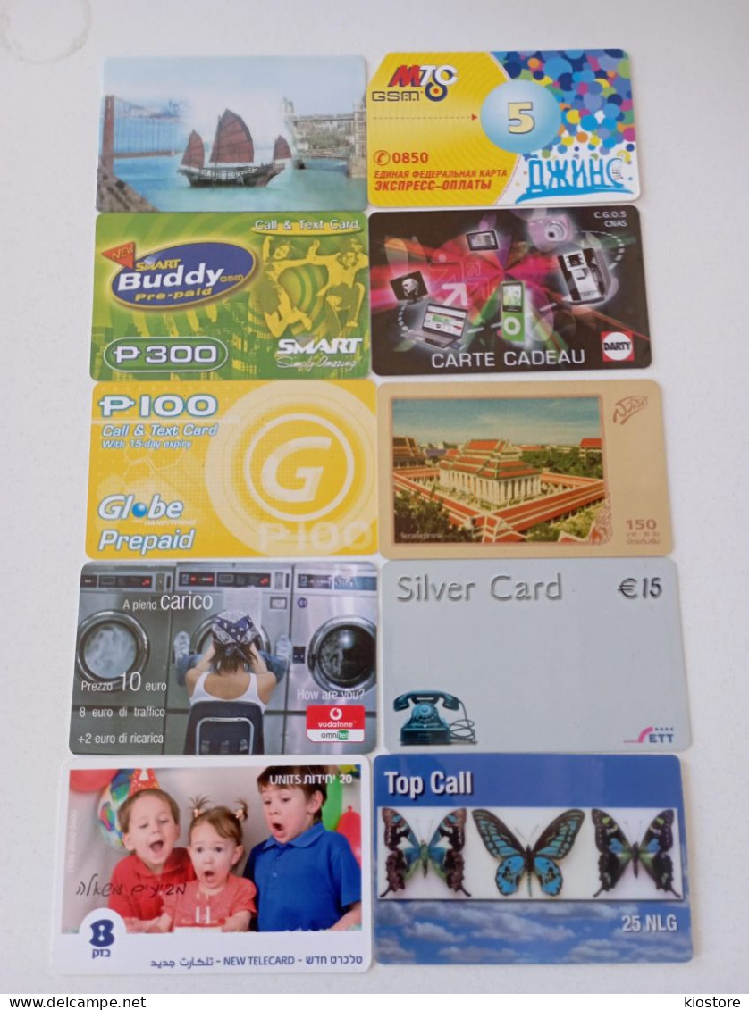 10 Different Phonecards - Lots - Collections