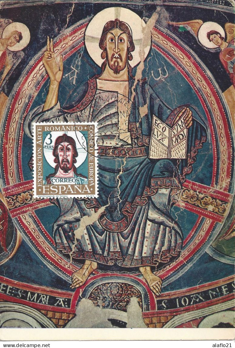 ESPAGNE - CARTE MAXIMUM - Yvert N° 1041 - CHRISTOS PANTOCRATOR - EGLISE De TAHULL - Cartes Maximum