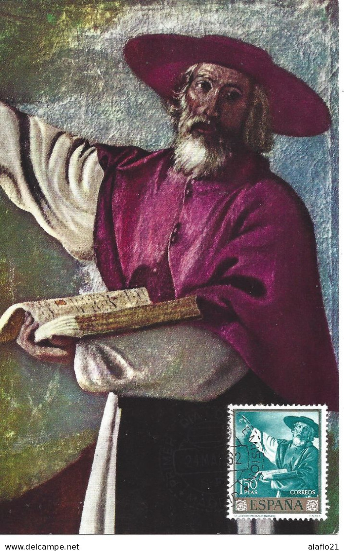 ESPAGNE - CARTE MAXIMUM - Yvert N° 1088 - SAINT-JERÔME - OEUVRE De F. De ZURBARAN - Tarjetas Máxima