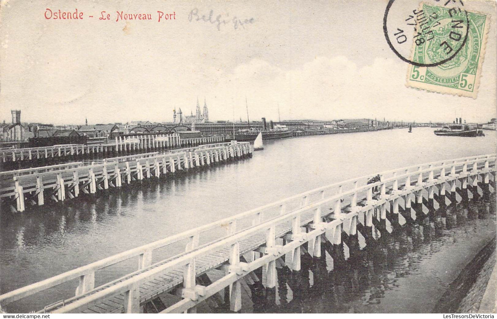 BELGIQUE - Ostende - Le Nouveau Port - Carte Postale Ancienne - Oostende