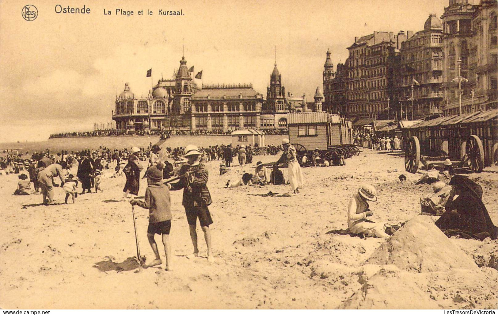 BELGIQUE - Ostende - La Plage Et Le Kursaal - Carte Postale Ancienne - Oostende