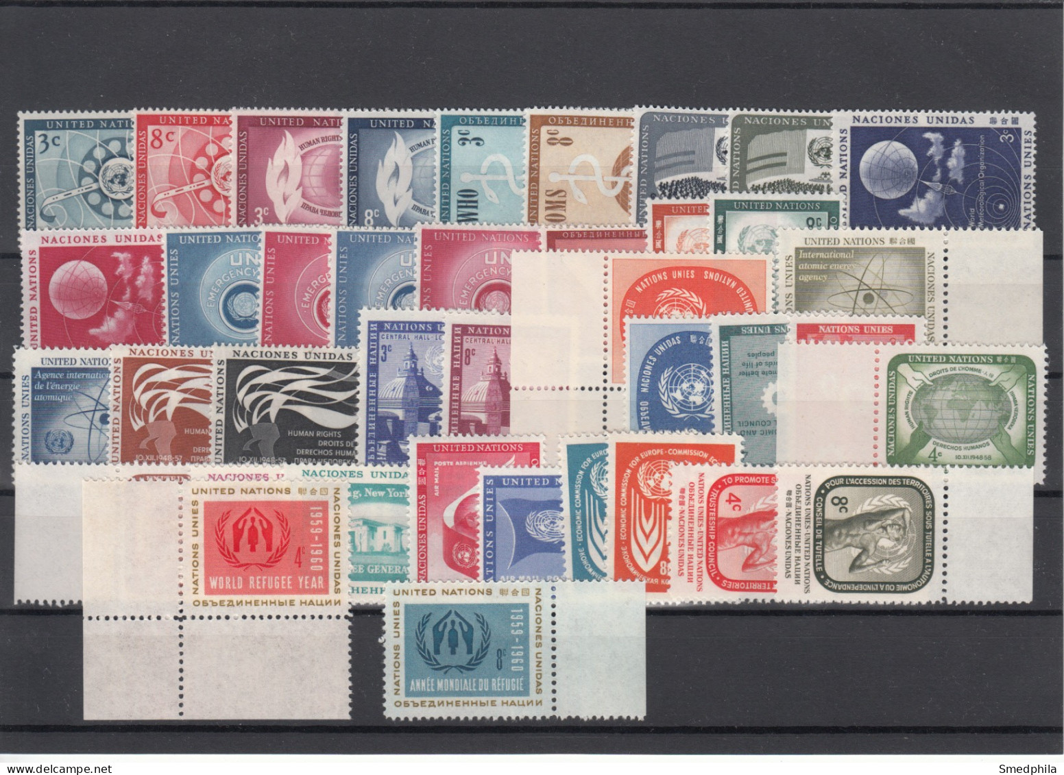 United Nations 1956-1959 - Full Years MNH ** - Unused Stamps