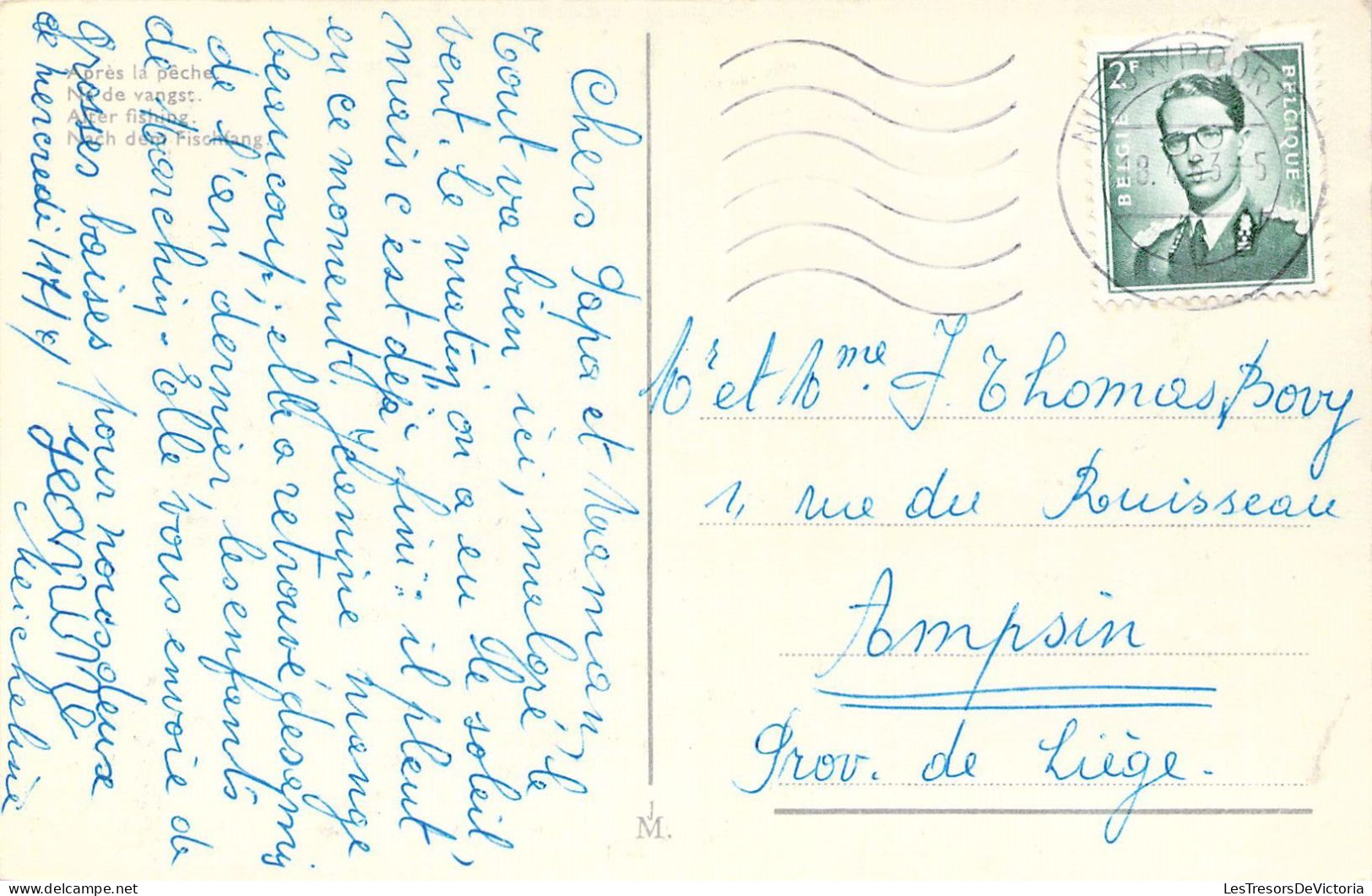 BELGIQUE - LA PANNE - Après La Pêche - Carte Postale Ancienne - Autres & Non Classés