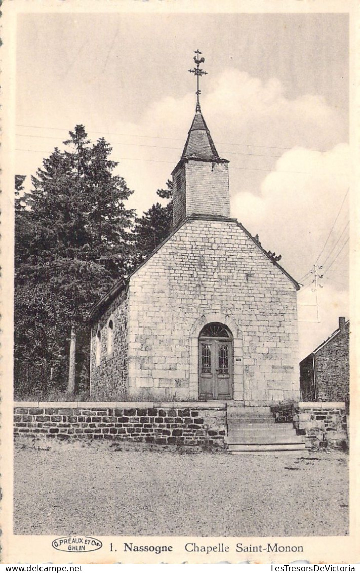 BELGIQUE - NASSOGNE - Chapelle Saint Bonon - Carte Postale Ancienne - Nassogne