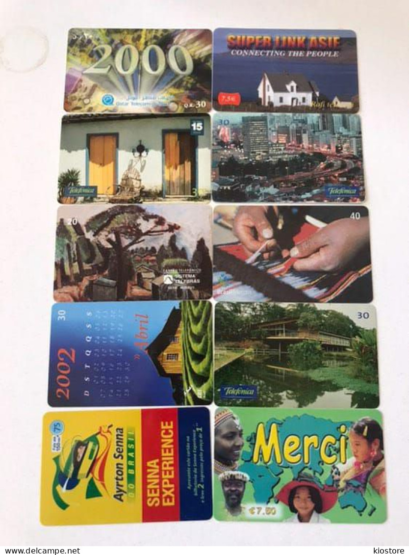 10 Different Phonecards - Lots - Collections