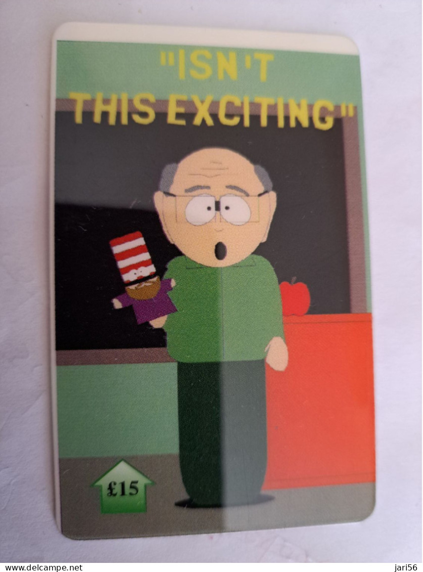 GREAT BRITAIN / MAGSTRIPE/PREPAID  POUND 15,- SOUTHPARK/ THE TEACHER  CARD / USED       **14176** - [10] Sammlungen