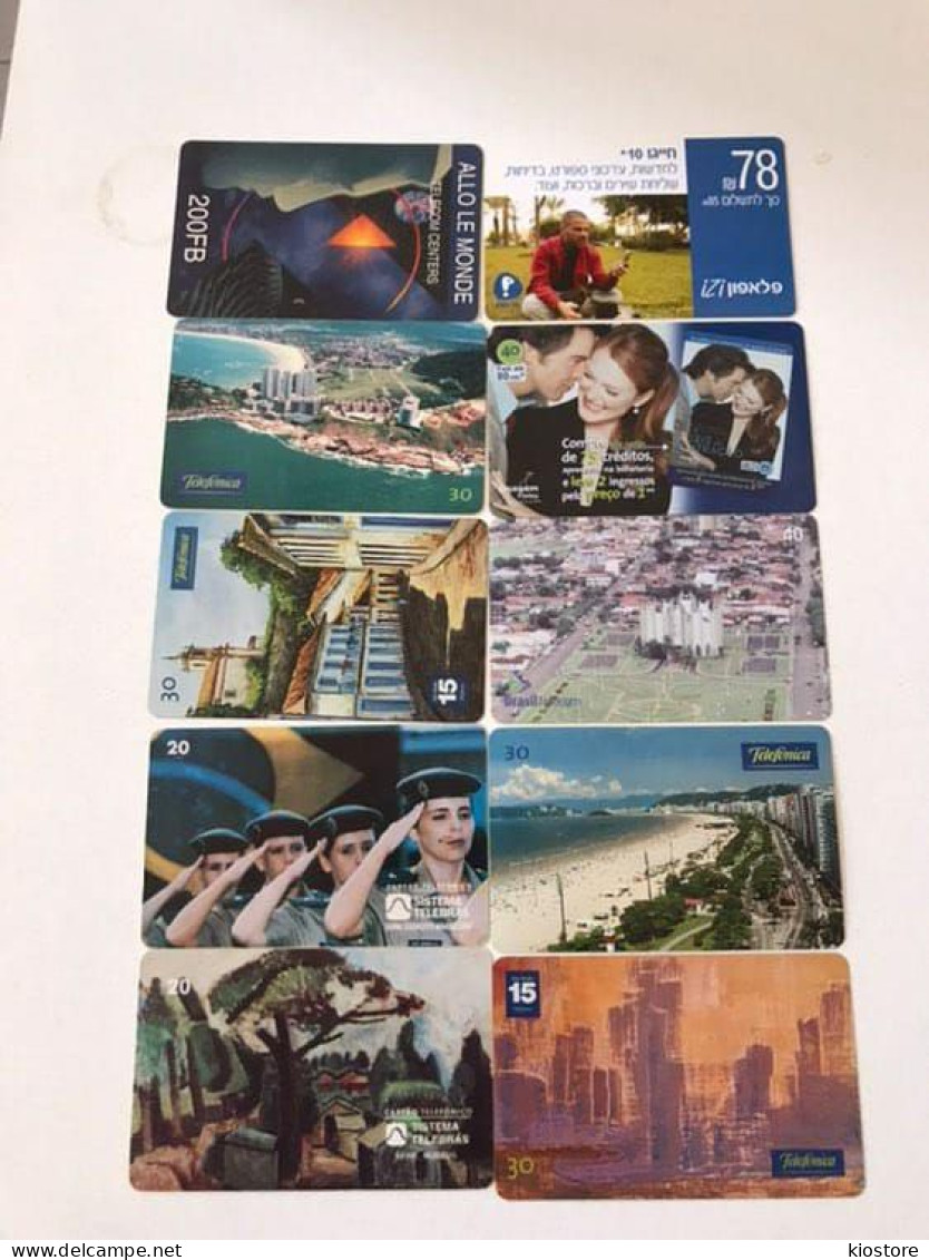 10 Different Phonecards - Lots - Collections