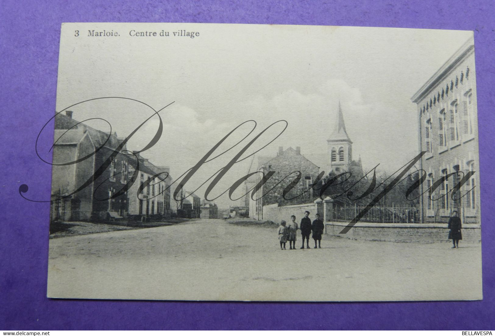 Marloie - Centre Du Village -Marche En Famenne  1911 - Marche-en-Famenne