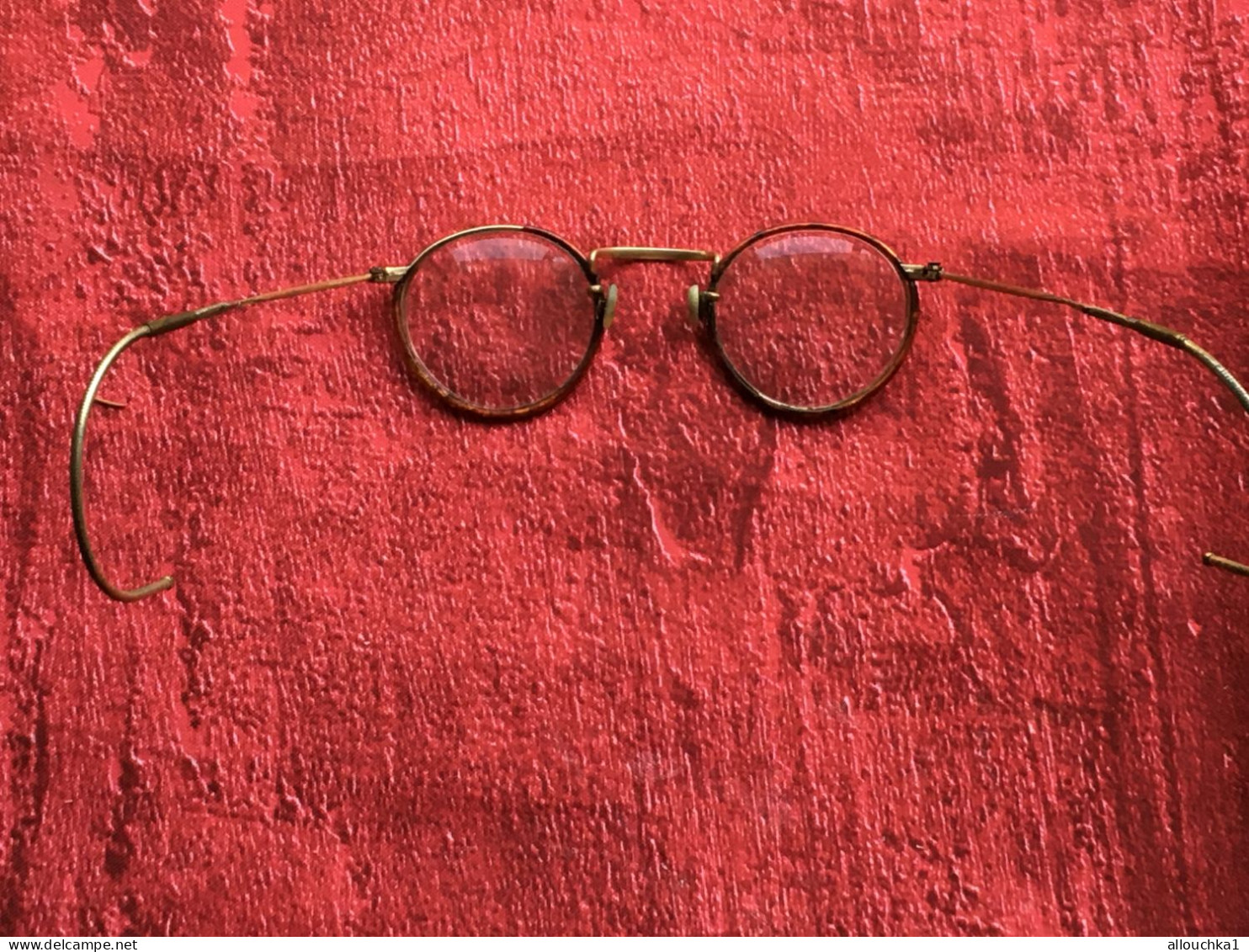 Lunettes De Lecture Vintage-lorgnon-lorgnettes-binocle-Binocles Lunette+étui Métal-portées Par Soldat Guerre 14/18-WWII - Lunettes