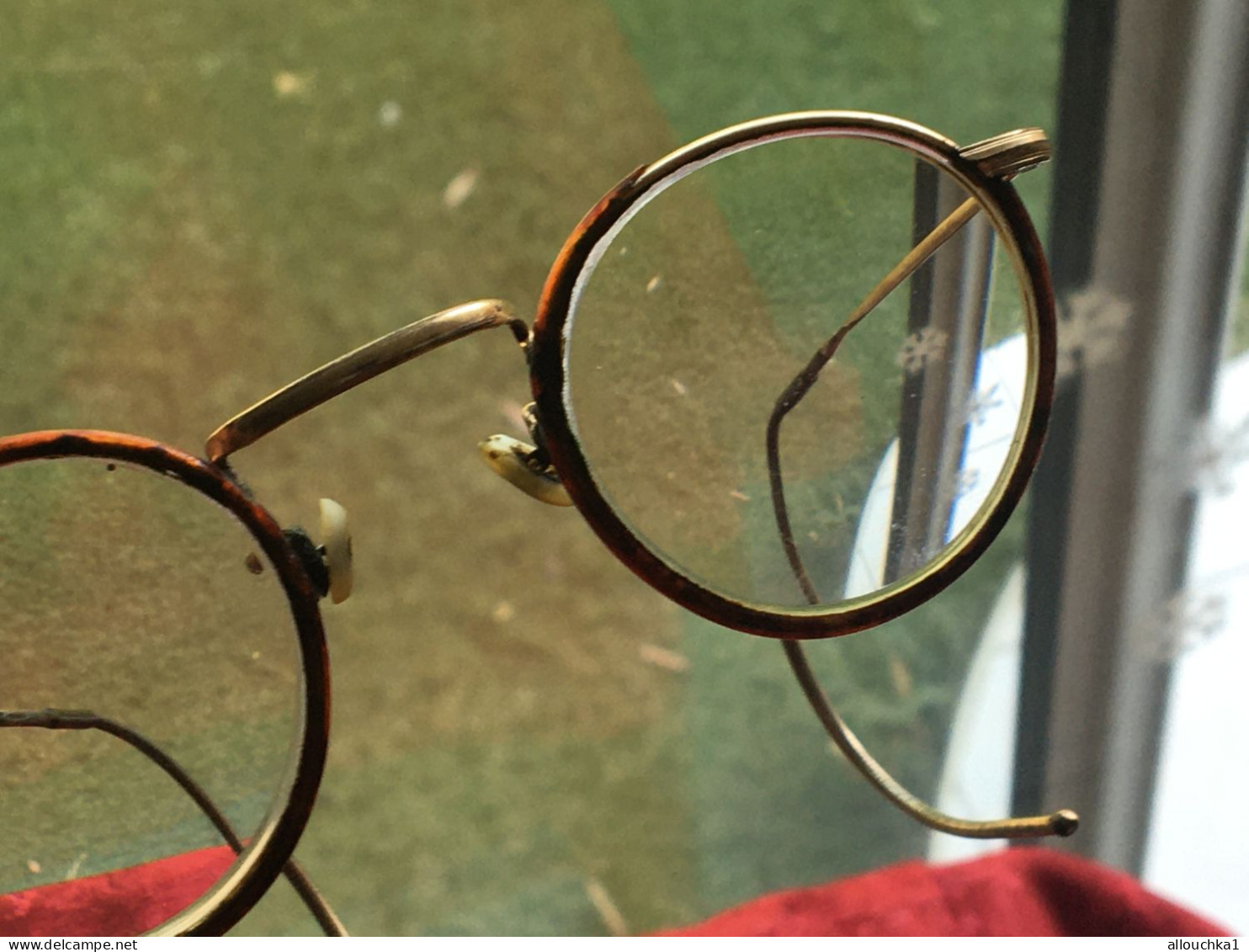 Lunettes De Lecture Vintage-lorgnon-lorgnettes-binocle-Binocles Lunette+étui Métal-portées Par Soldat Guerre 14/18-WWII - Lunettes