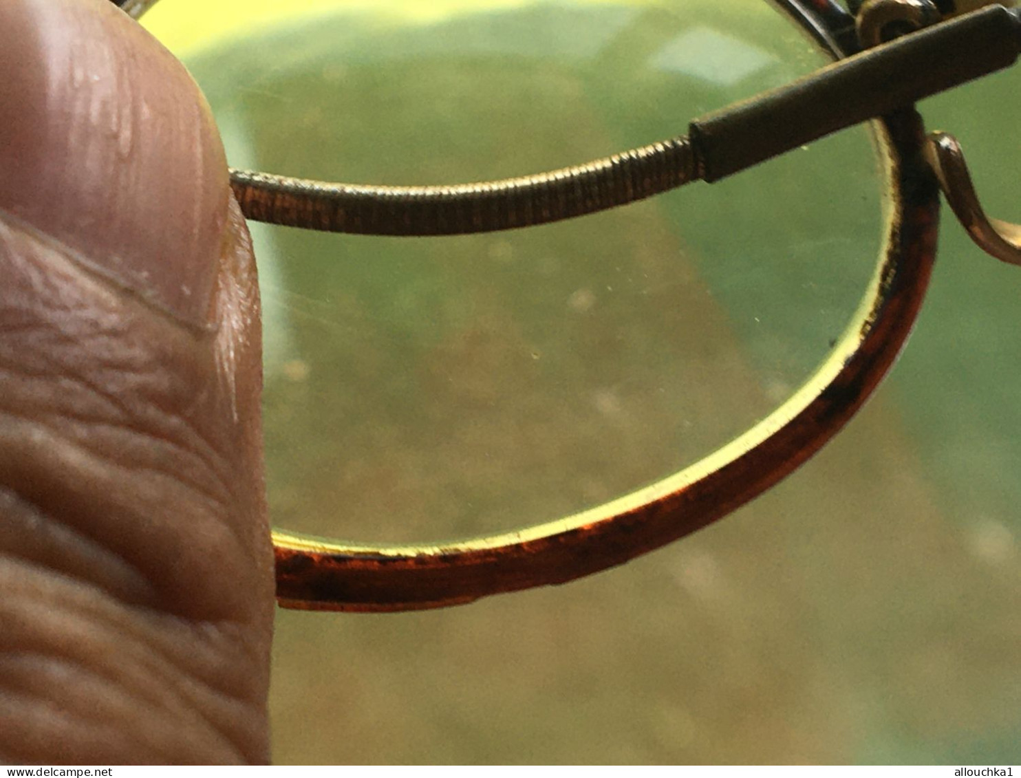 Lunettes de lecture Vintage-lorgnon-lorgnettes-binocle-Binocles lunette+étui métal-portées par soldat Guerre 14/18-WWII