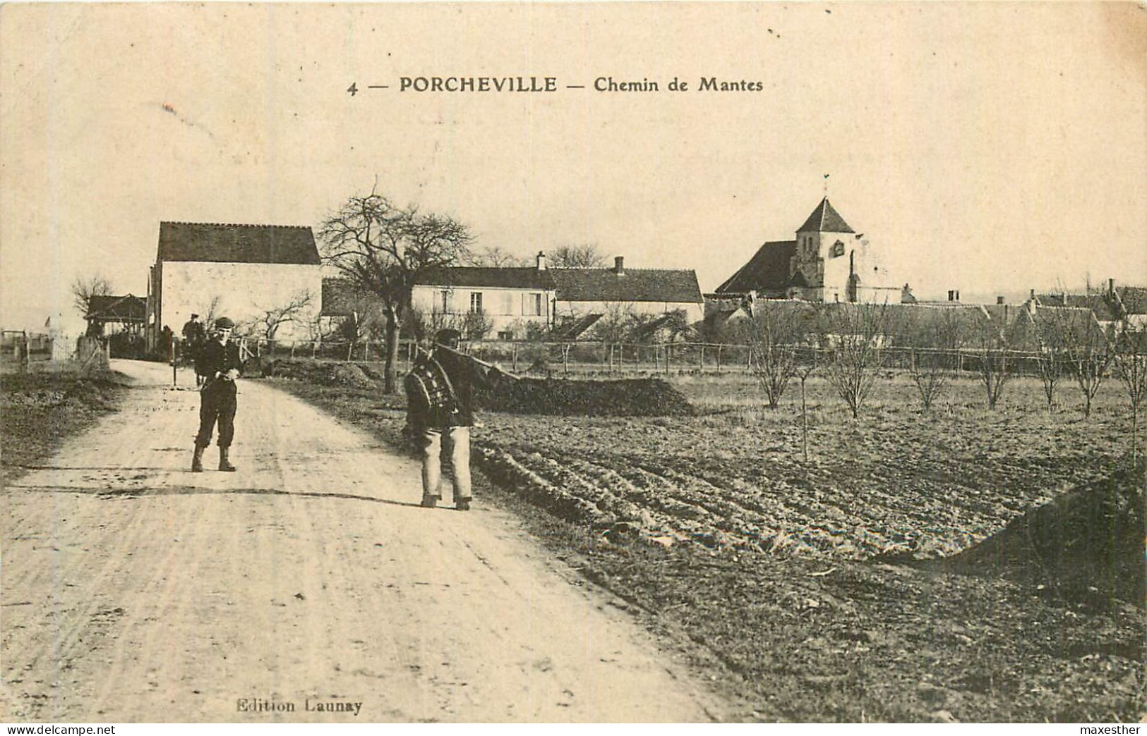 PORCHEVILLE Chemin De Mantes - Porcheville