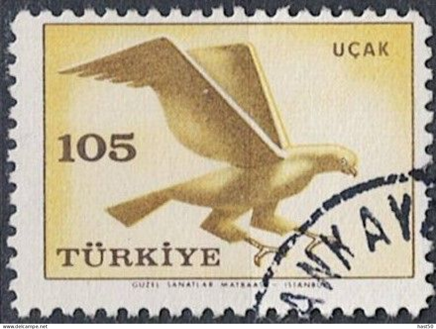 Türkei Turkey Turquie - Adler (Aquila Sp.) (MiNr: 1663) 1959 - Gest Used Obl - Oblitérés