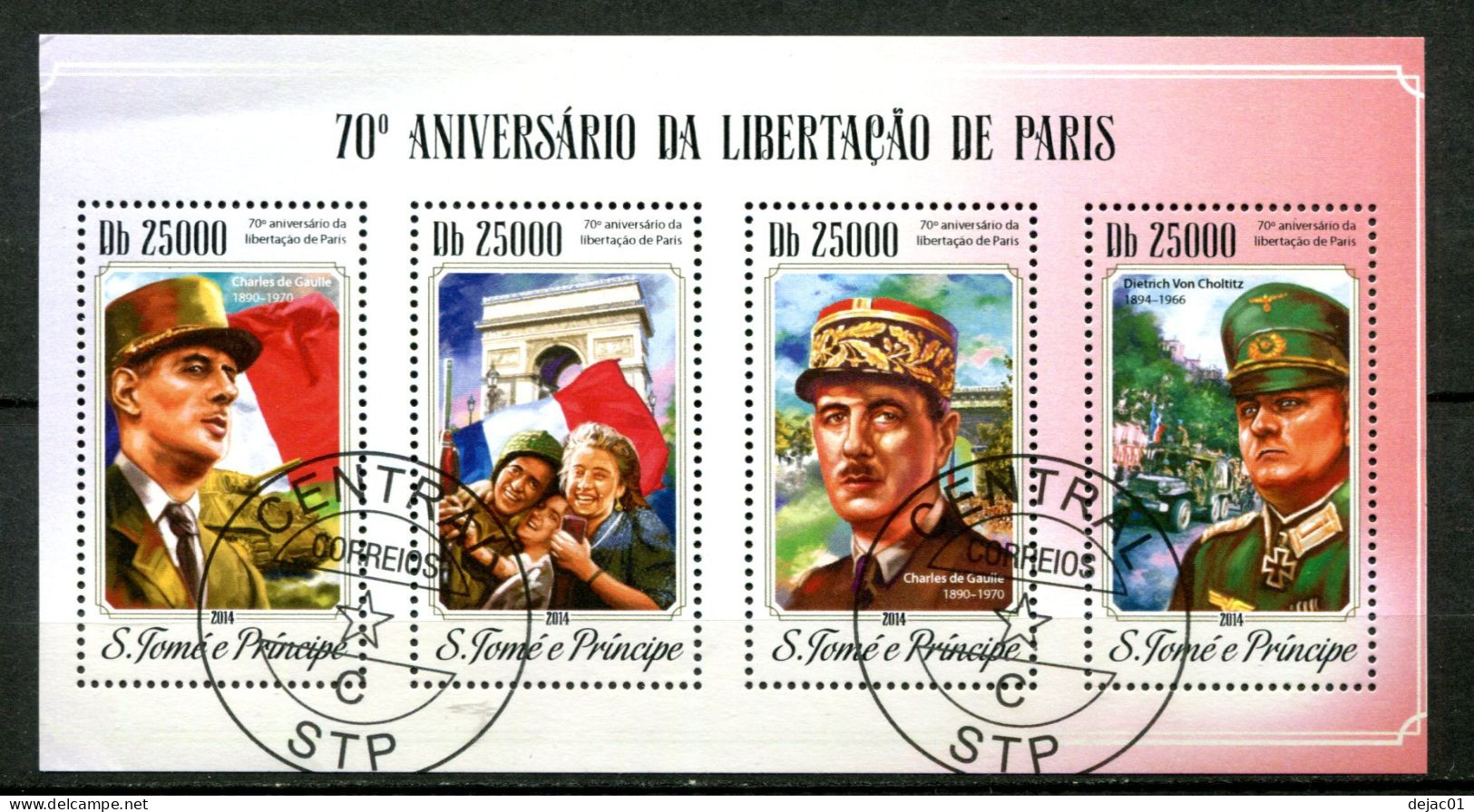 Thème Général De Gaulle - Saint Thomas Et Principe - Oblitéré - L 579 - De Gaulle (Général)