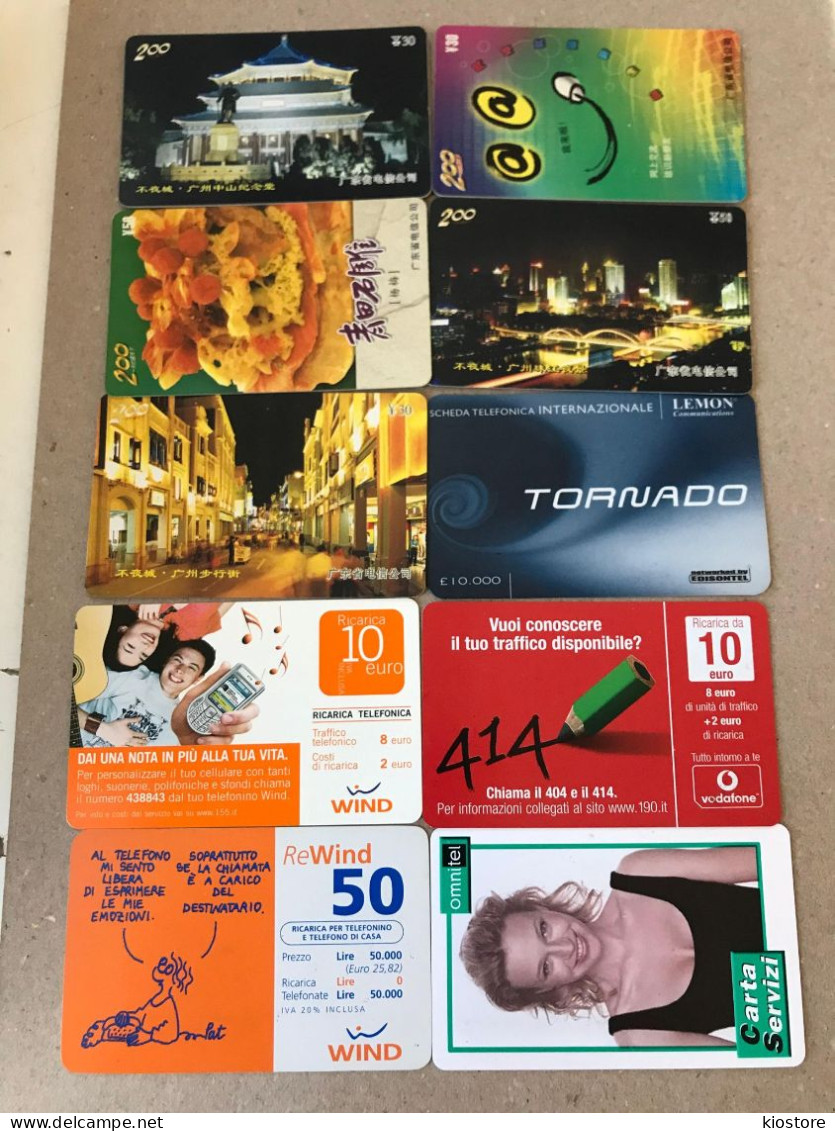 10 Different Phonecards - Collections