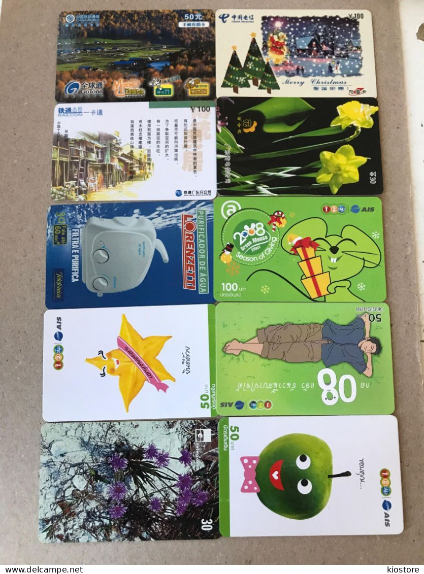 10 Different Phonecards - Lots - Collections