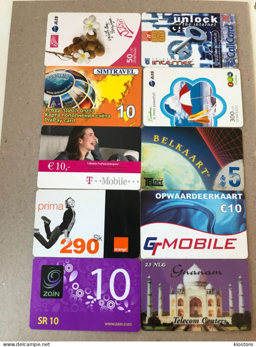 10 Different Phonecards - Collezioni