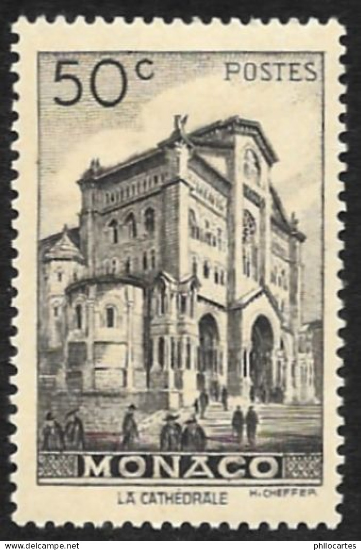 MONACO  1948  - YT  307 -  Cathédrale - NEUF* - Oblitérés