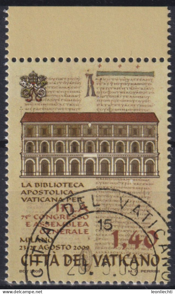 2009 Vatikan,° Mi:VA 1644, Yt:VA 1497, Apostolische Bibliothek - Gebraucht