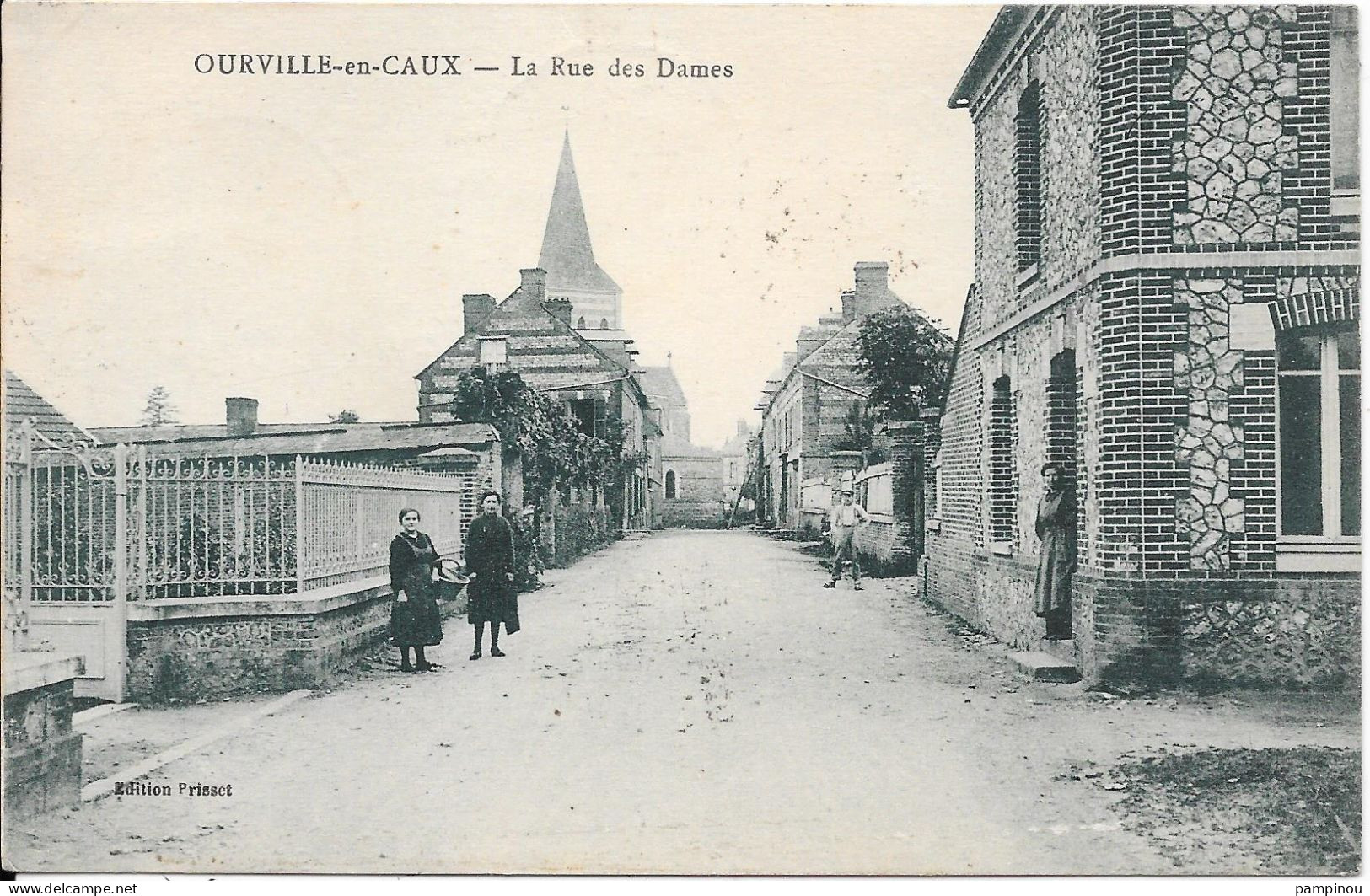 76 OURVILLE EN CAUX - Rue Des Dames - Animée - Ourville En Caux