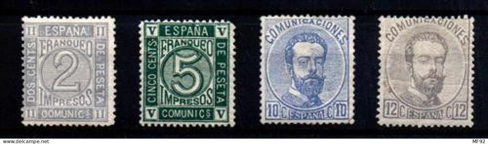 España Nº 116/17, 121/2. Año 1872 - Unused Stamps