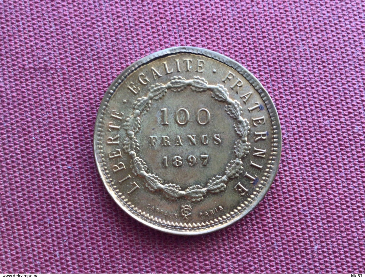 FRANCE Jeton Dit De Maisons Closes 100 Francs 1897 - Case Chiuse