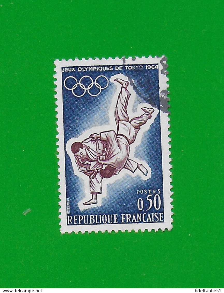 FRANKREICH 1964 Gestempelt°used/Bedarf  Mi.-Nr. 1486  =  Olympia TOKIO  # JUDO  = - Judo