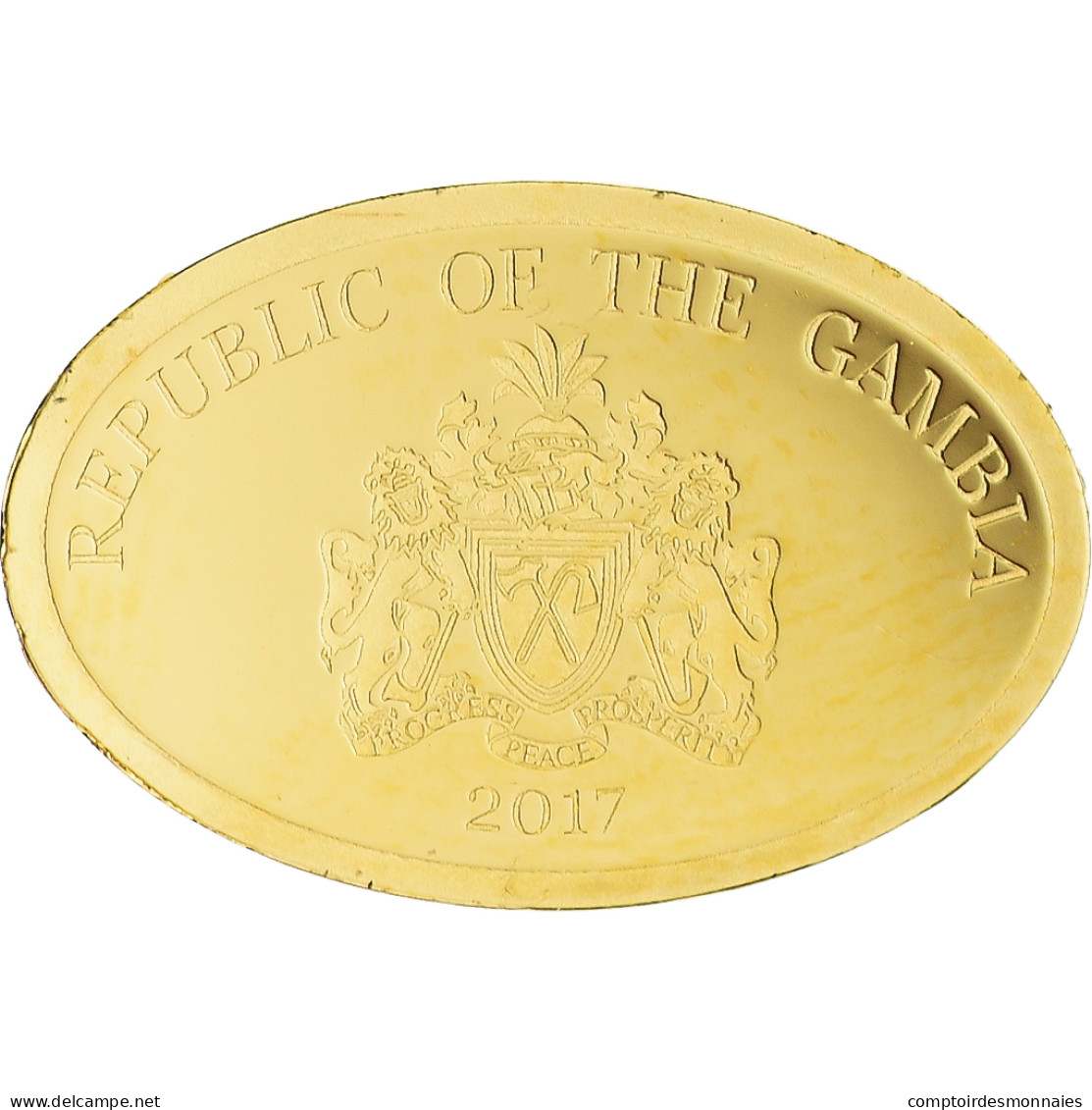 Monnaie, Gambie , Année Du Singe, 200 Dalasis, 2017, FDC, Or - Gambia