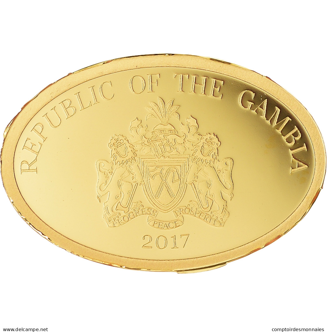 Monnaie, Gambie , Année Du Lapin, 200 Dalasis, 2017, FDC, Or - Gambia