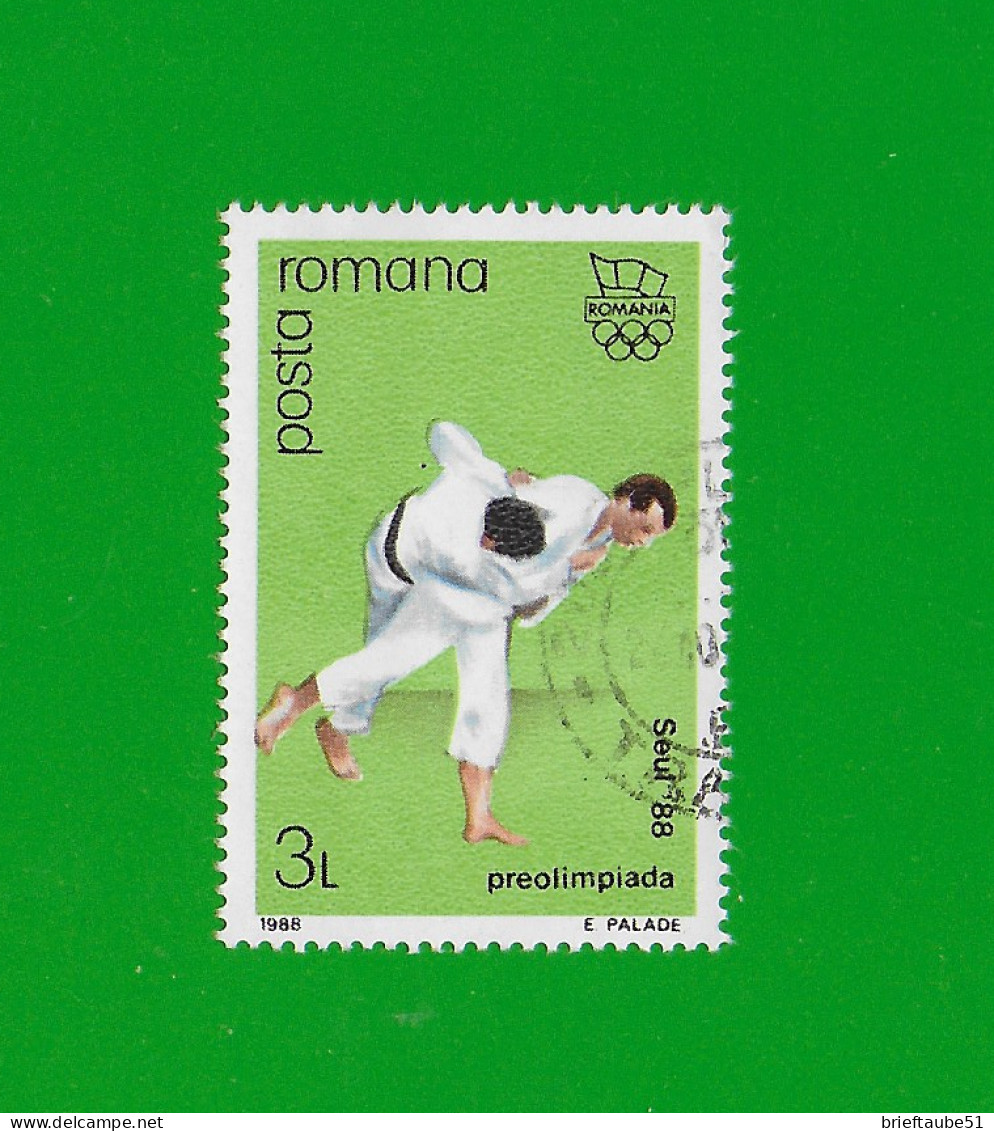 RUMÄNIEN 1988 Gestempelt°used/Bedarf  Mi.-Nr. 4461  =  Olympia SEOUL  # JUDO  = - Judo