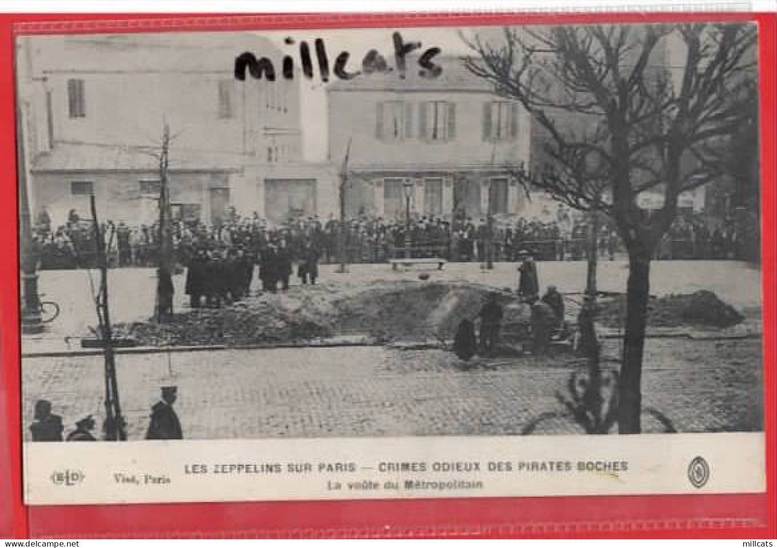 FRANCE LES ZEPPELINS SUR PARIS   1916 - Dirigeables