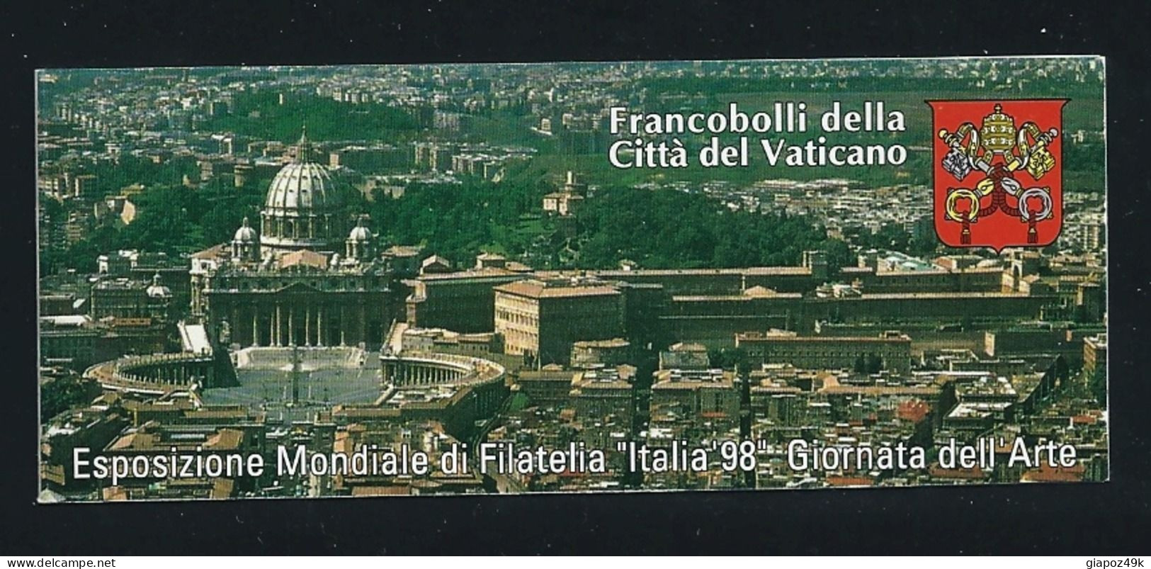 ● VATICANO 1998 ֍ Expo Mondiale Filatelia ● Giornata Dell' ARTE ● LIBRETTO Nuovo ** ● - Booklets