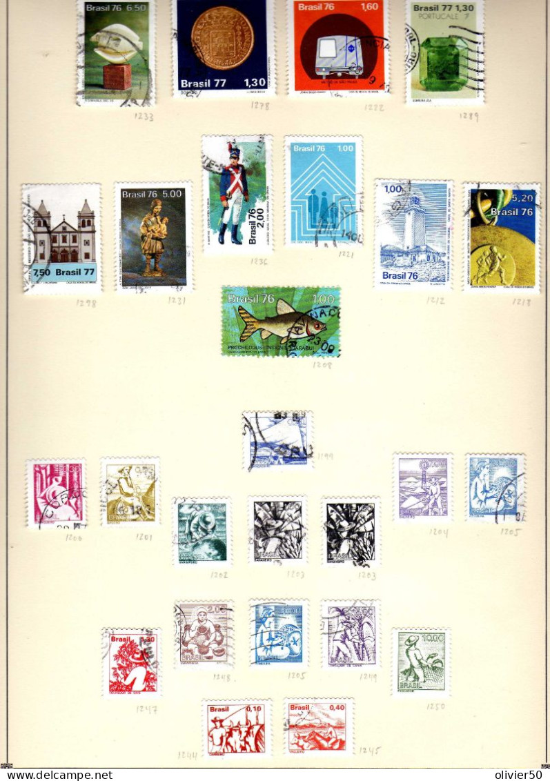 Bresil (1976-77) - Activites - Evenements - Obliteres - Used Stamps