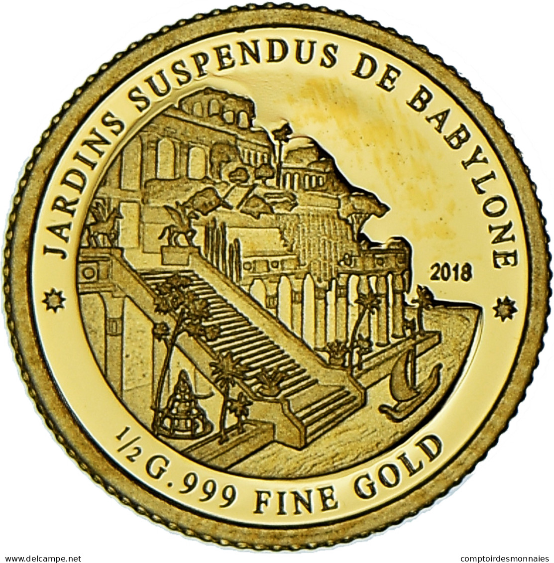 Monnaie, Côte D'Ivoire, Jardins Suspendus De Babylone, 100 Francs CFA, 2018 - Côte-d'Ivoire