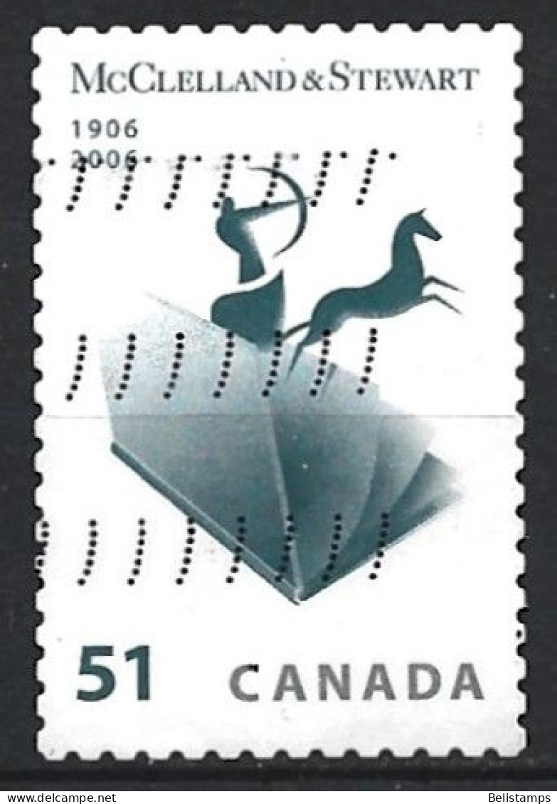 Canada 2006. Scott #2151 (U) McClelland & Stewart Publishing House, Cent.  *Complete Issue* - Oblitérés