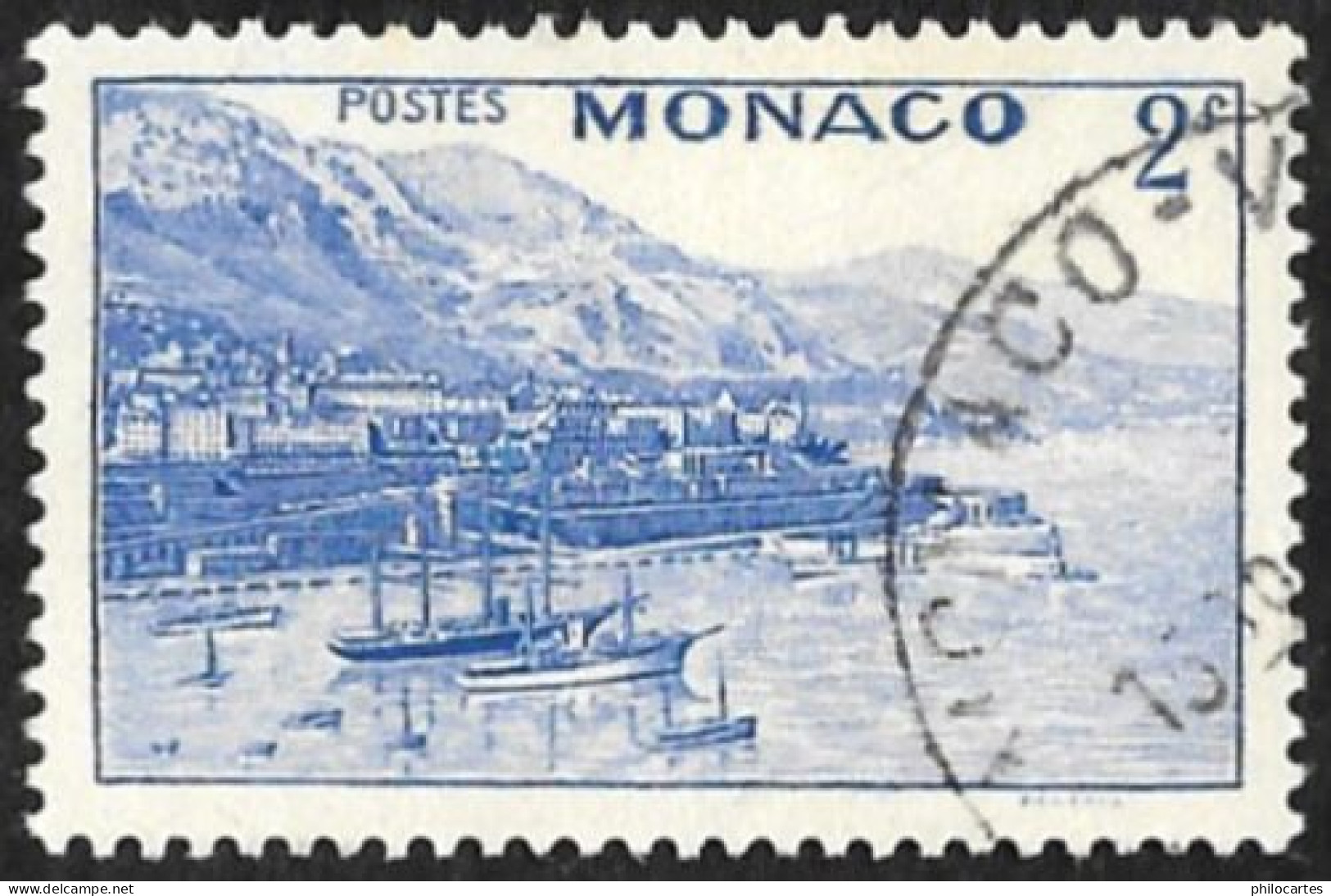 MONACO  1943  -  Y&T  257  -  Rade Et Vue  De Monte-Carlo    - Oblitéré - Gebraucht