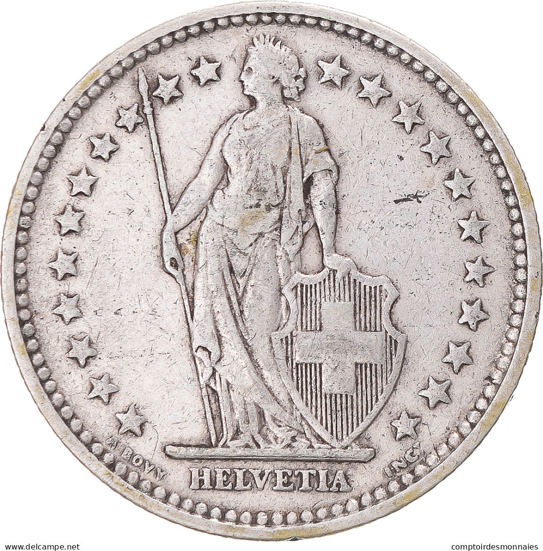 Monnaie, Suisse, 2 Francs, 1905, Bern, TTB, Argent, KM:21 - Autres & Non Classés