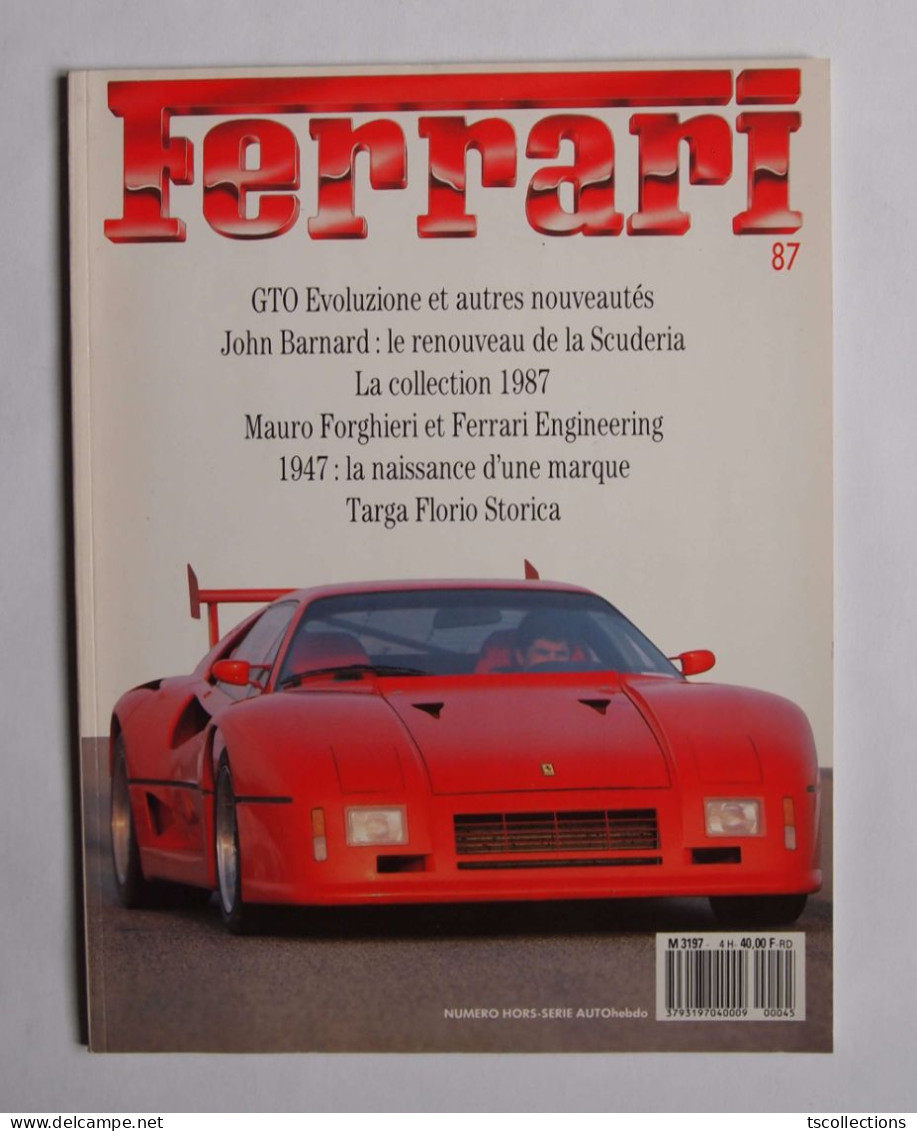 Auto Hebdo Hors Série N°3 Spécial Ferrari 1987 - Automobilismo - F1