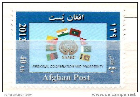 Afghanistan 2012 Regional Cooperation And Prosperity SAARC Economy Economie Wirtschaft Drapeaux Flags Flaggen - Afghanistan