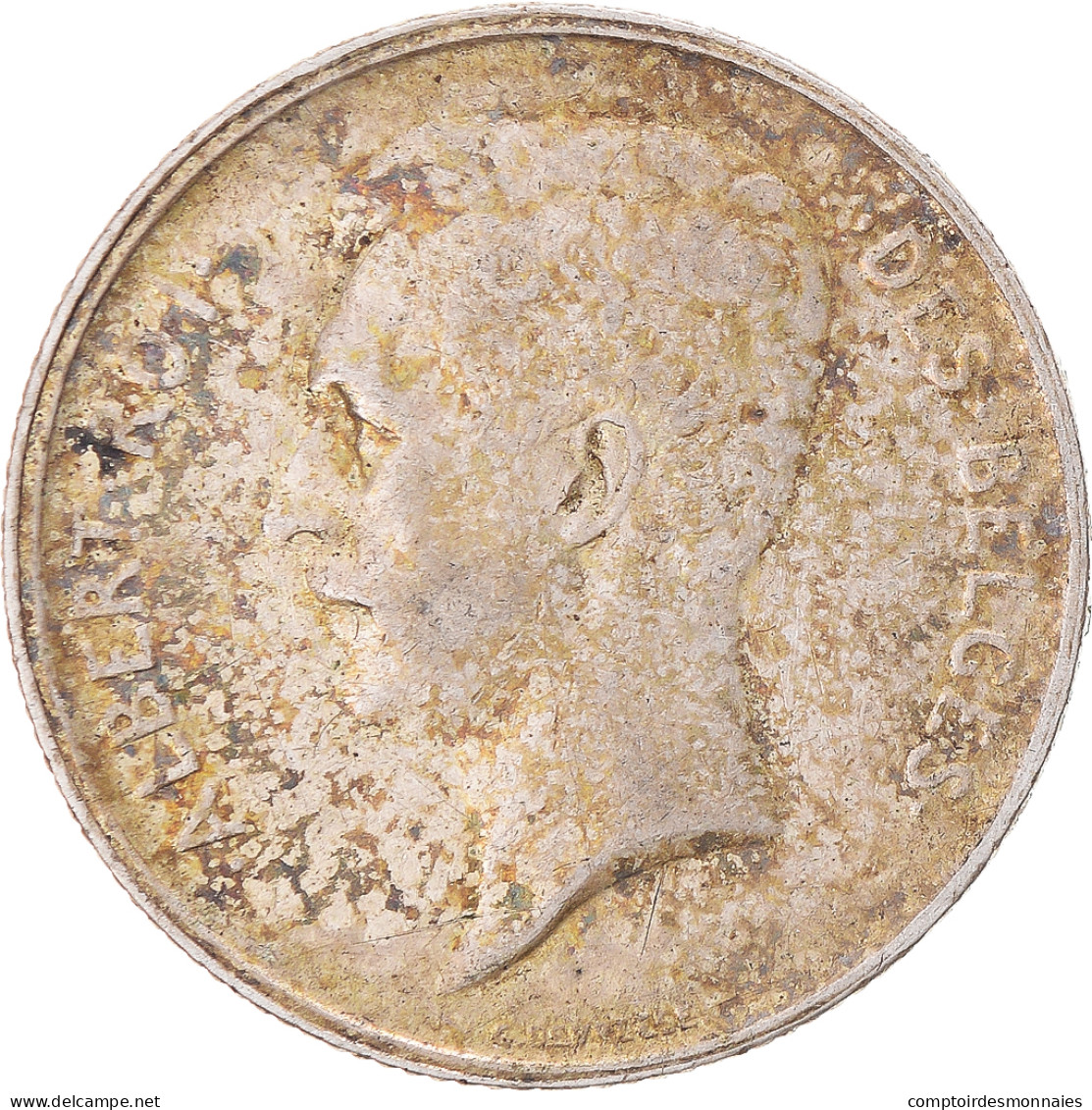 Monnaie, Belgique, 2 Francs, 2 Frank, 1911, TB+, Argent, KM:74 - 2 Francs