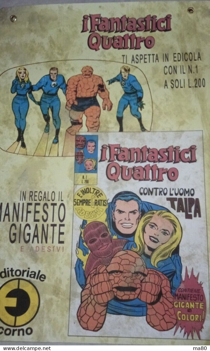 1 POSTER A SCELTA: Uomo Ragno Capitan America Thor Hulk Difensori X Men Fantastici 4 Devil Gadget Recenti Stile Anni 70 - L'uomo Ragno