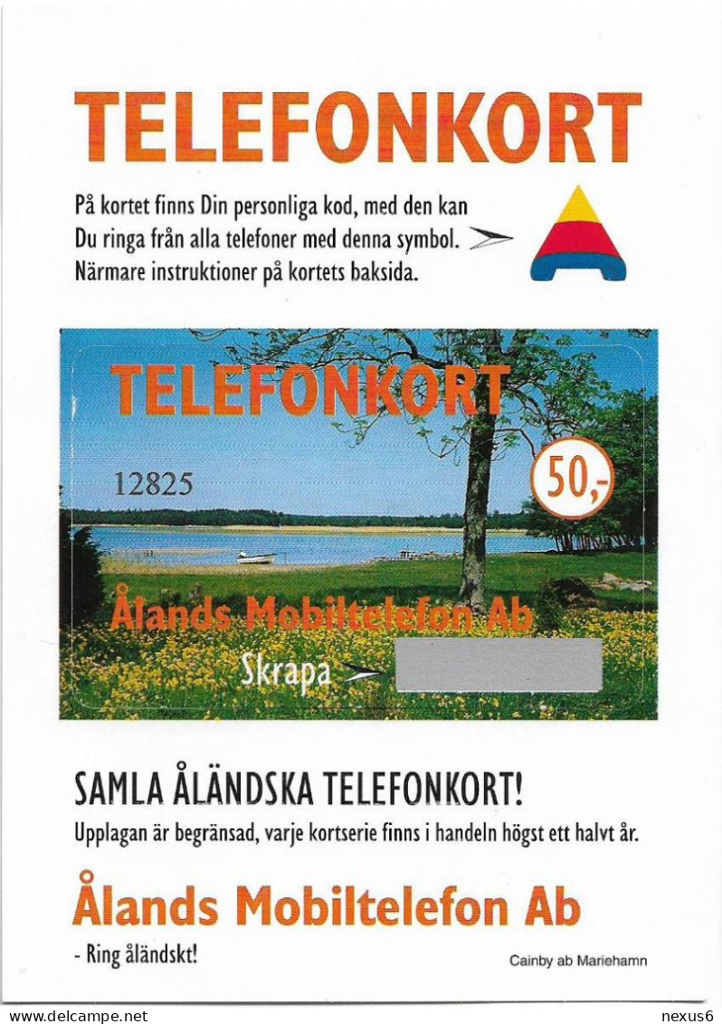 Aland - Åland Post - Beach Meadow, 05.1996, Remote Mem. 50Mk, 2.500ex, Mint Uncut - Aland