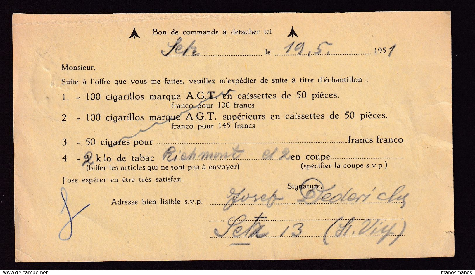 717/39 -- CANTONS DE L'EST - Carte Port Payé Destinataire ST VITH 1951 Vers Tabacs Gallot à THUILLIES - Franchise