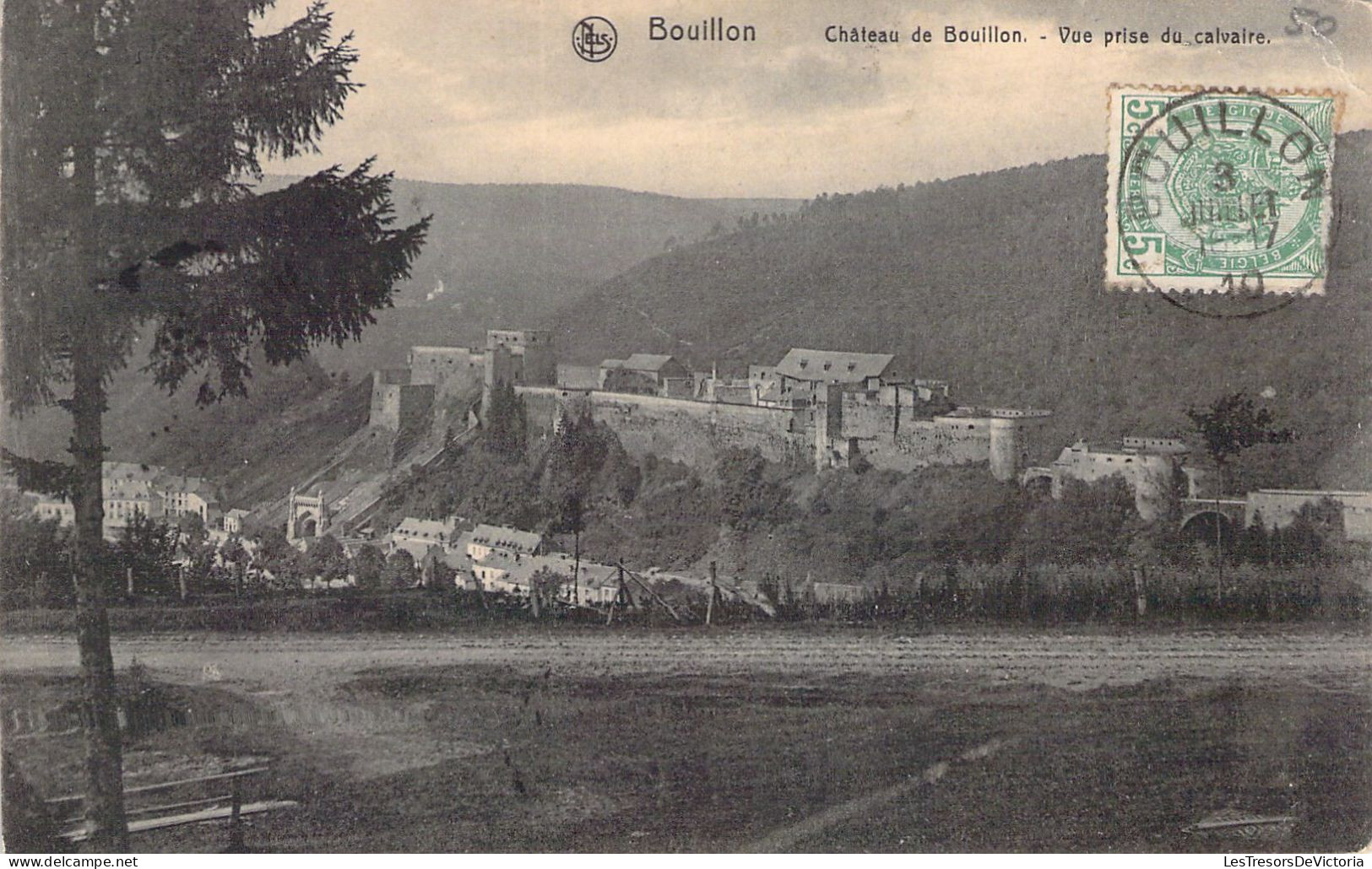 BELGIQUE - BOUILLON - Château De Bouillon - Vue Prise Du Calvaire - Carte Postale Ancienne - Bouillon