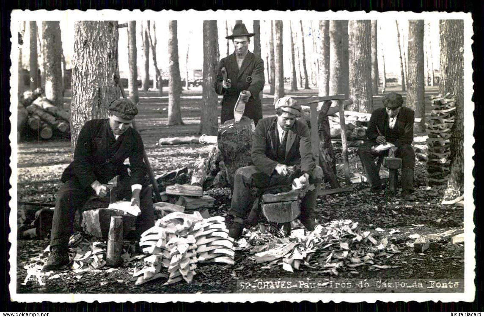 CHAVES - COSTUMES - Pauzeiros Do Campo Da Fonte. ( Ed. Da Fotografia Alves Nº 52) Carte Postale - Vila Real