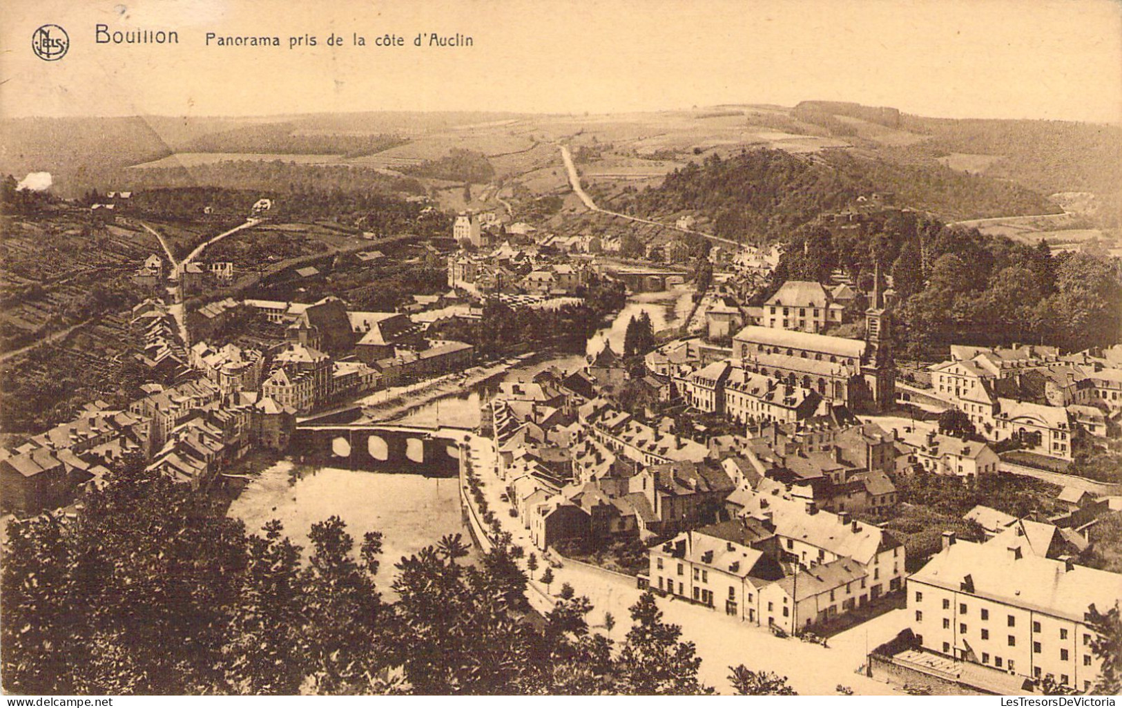BELGIQUE - BOUILLON - Panorama Pris De La Côte D'Auclin - Carte Postale Ancienne - Bouillon
