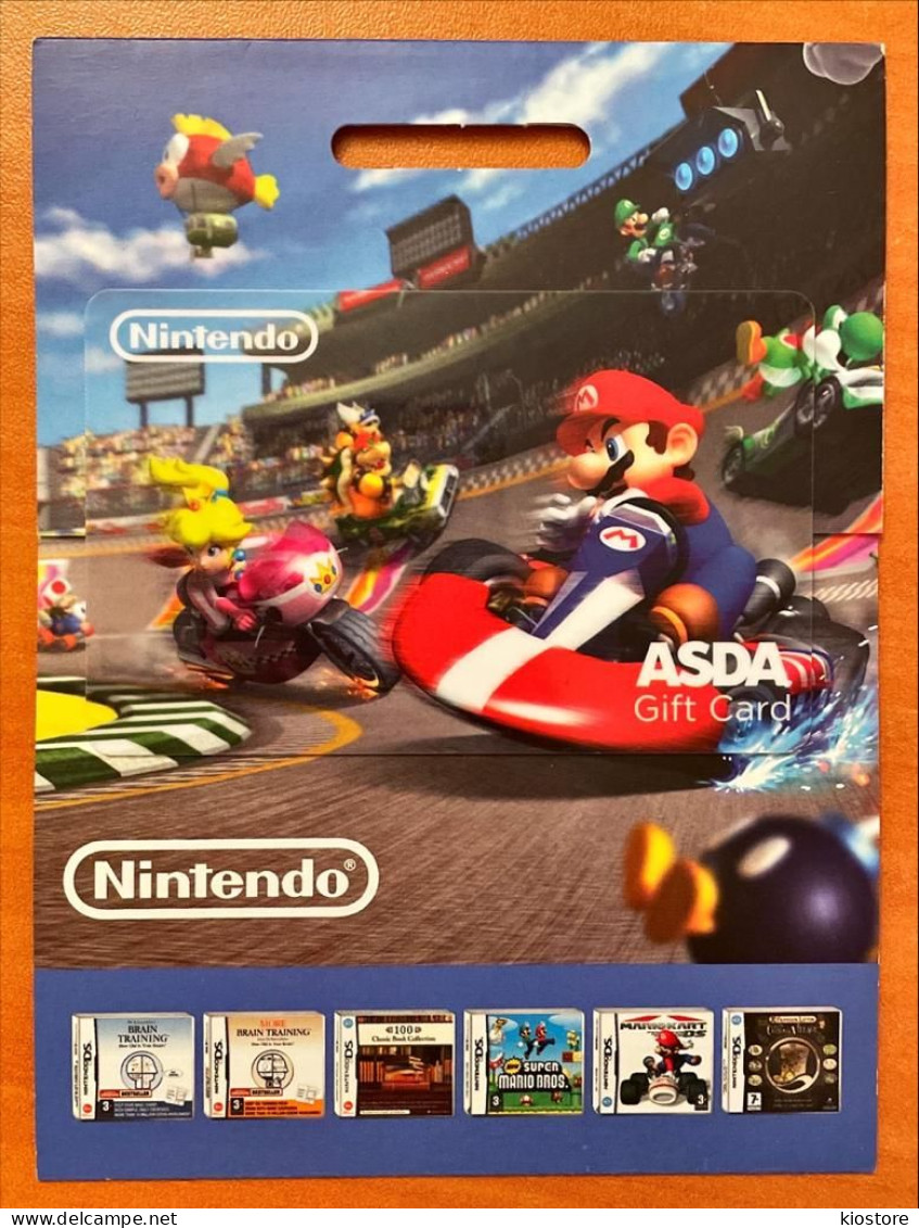 Nintendo Asda Gift Card Super Mario - Jeux