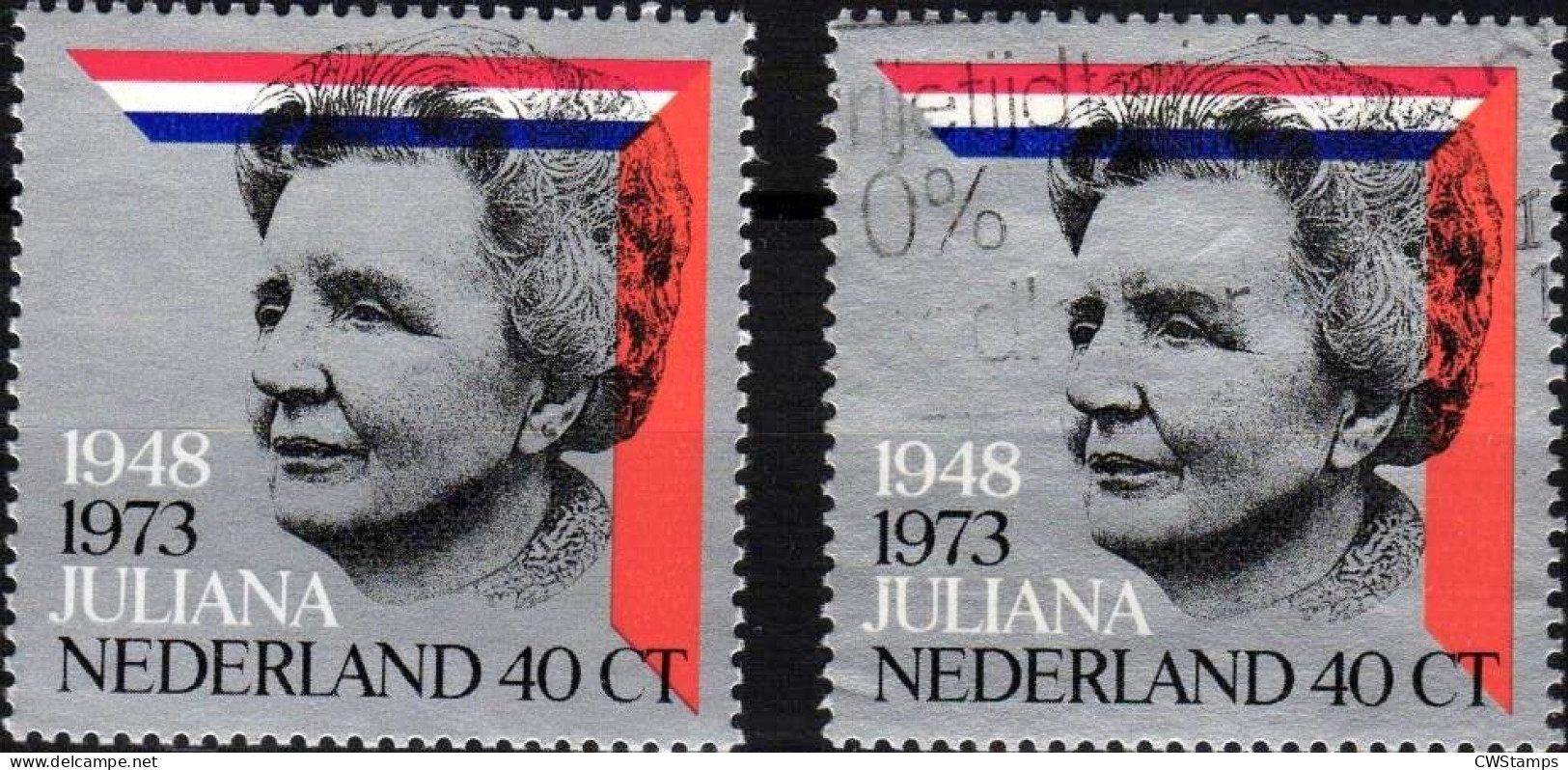 Nederland 1973  NVPH 1036 Used + Unused - Sonstige & Ohne Zuordnung