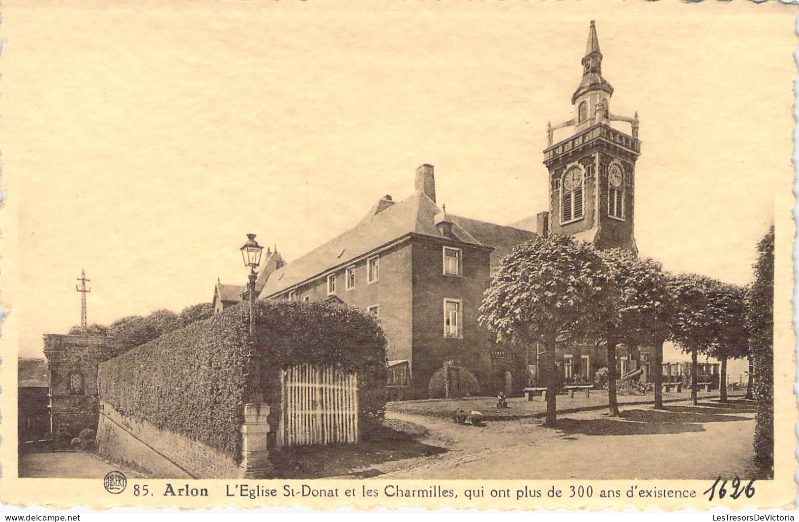 BELGIQUE - ARLON - L'Eglise St Donat Et Les Charmilles - Carte Postale Ancienne - Aarlen
