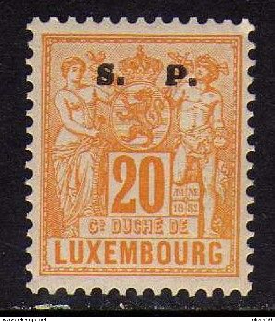 Luxembourg (1882-83) -  20 C. Allegorie Surcharge S.P. Neufs** - MNH - Service